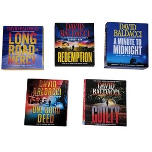 Lot‎ of 5 Audiobooks on CD David Baldacci